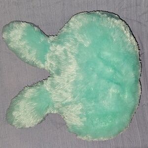 Plush Bunny Ear Throw Pillow Bag in Pastel Teal